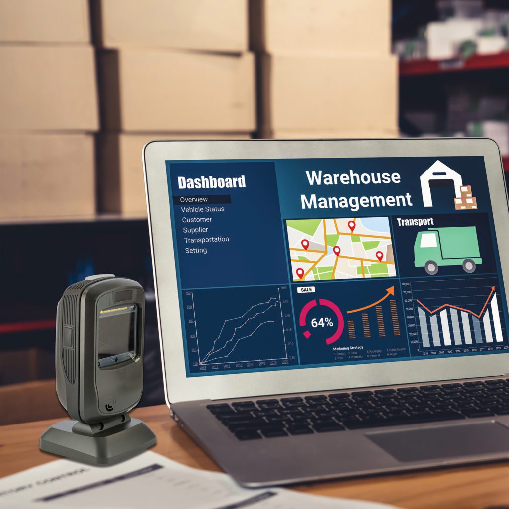 Desktop USB 1D/2D Barcode Scanner MS Cash Drawers